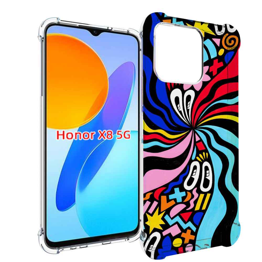 

Чехол MyPads волнистая-абстракция для Honor X8 5G, Прозрачный, Tocco