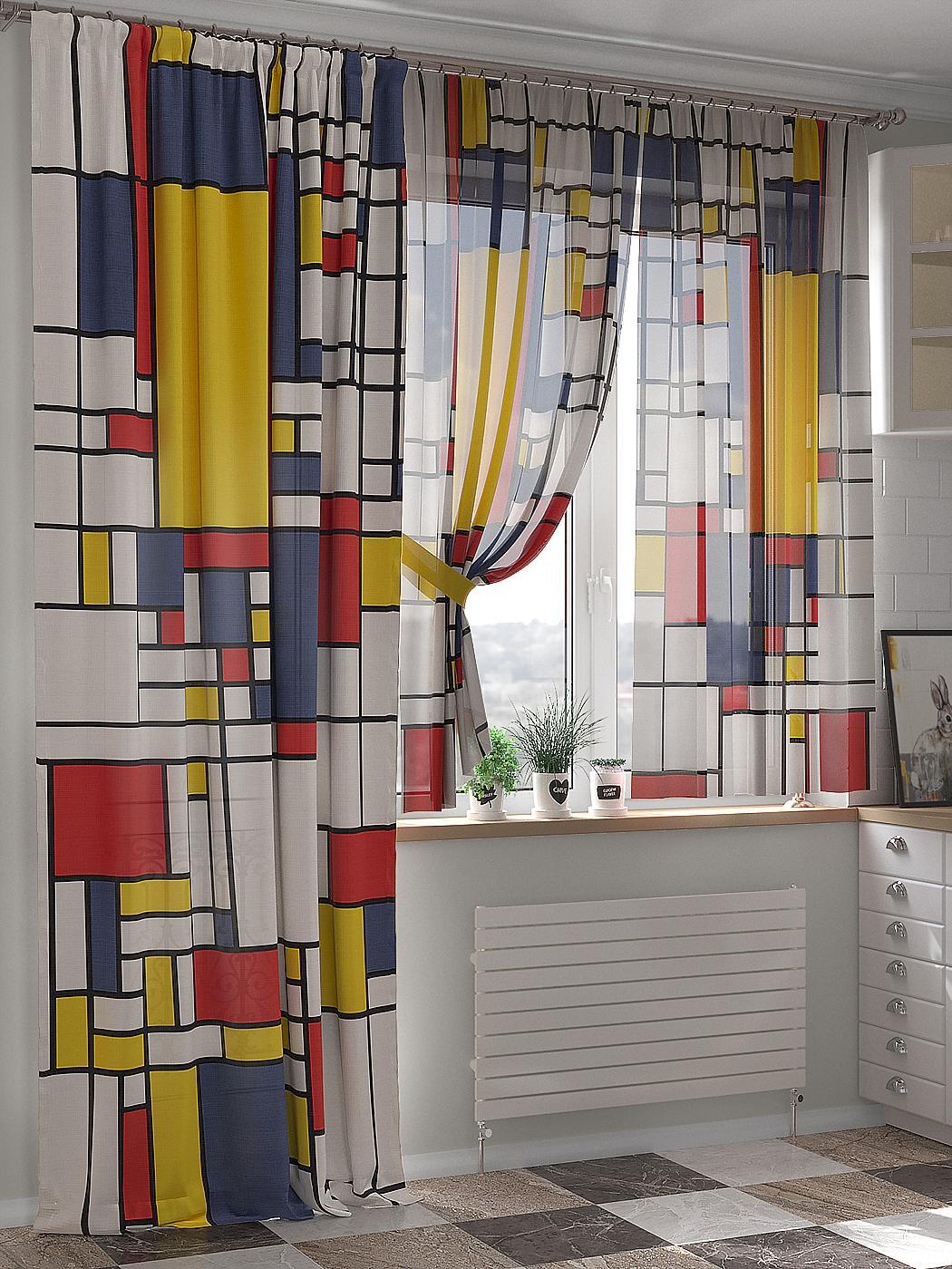 

Комплекты штор AT HOME Кендалл высота 260 см, ширина 150 см, Белый, 524197