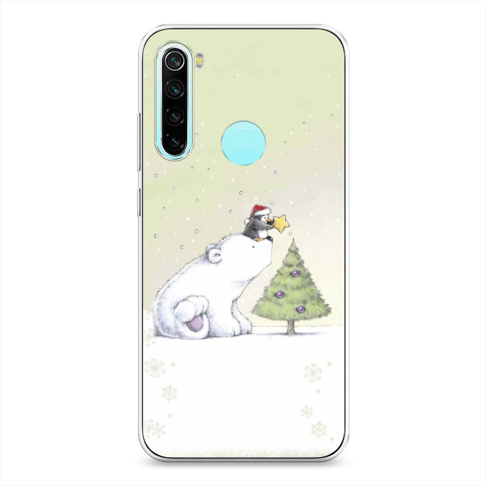 

Чехол на Xiaomi Redmi Note 8 "Украшение елки", Белый;бежевый, 36550-5