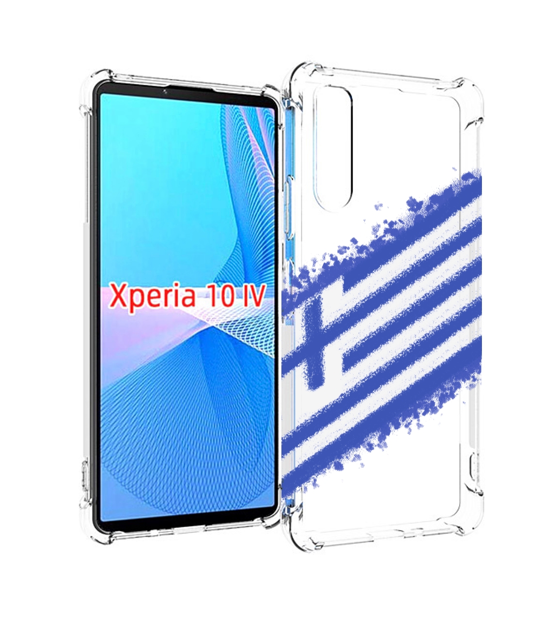 

Чехол MyPads флаг Греции для Sony Xperia 10 IV (10-4), Прозрачный, Tocco