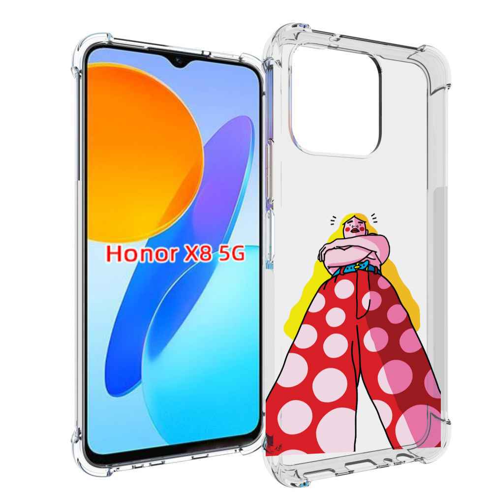 

Чехол MyPads высокая-девушка для Honor X8 5G, Прозрачный, Tocco