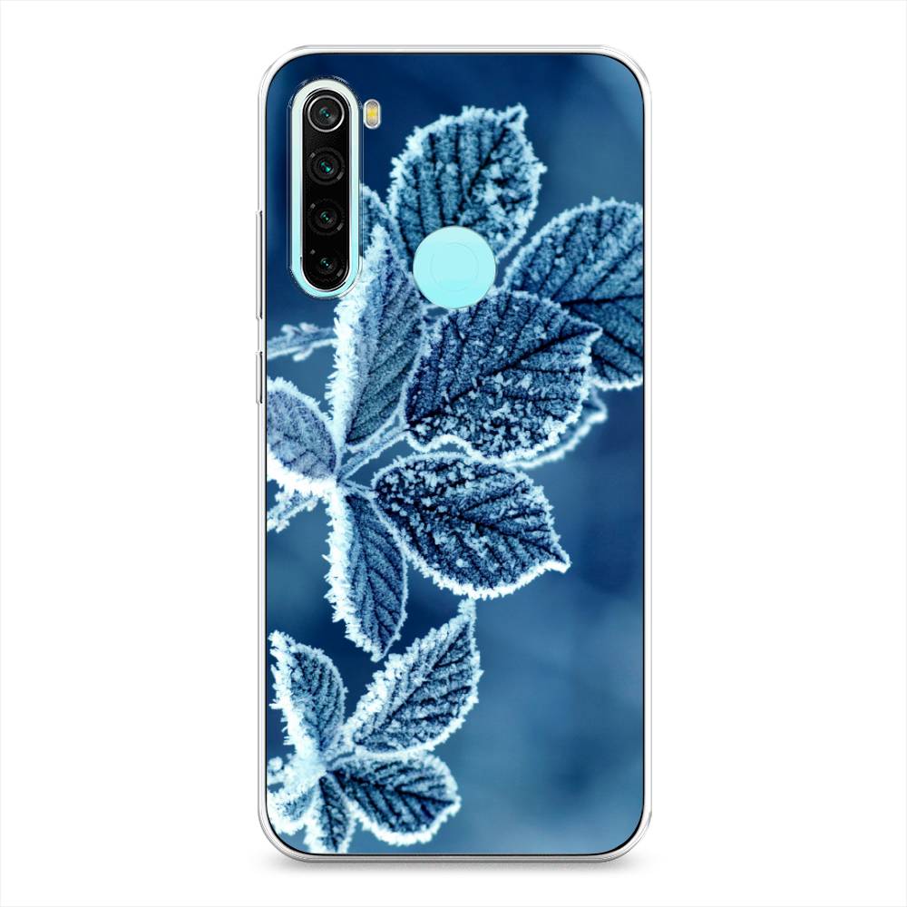 

Чехол на Xiaomi Redmi Note 8 "Зима 6", Голубой;белый, 36550-2
