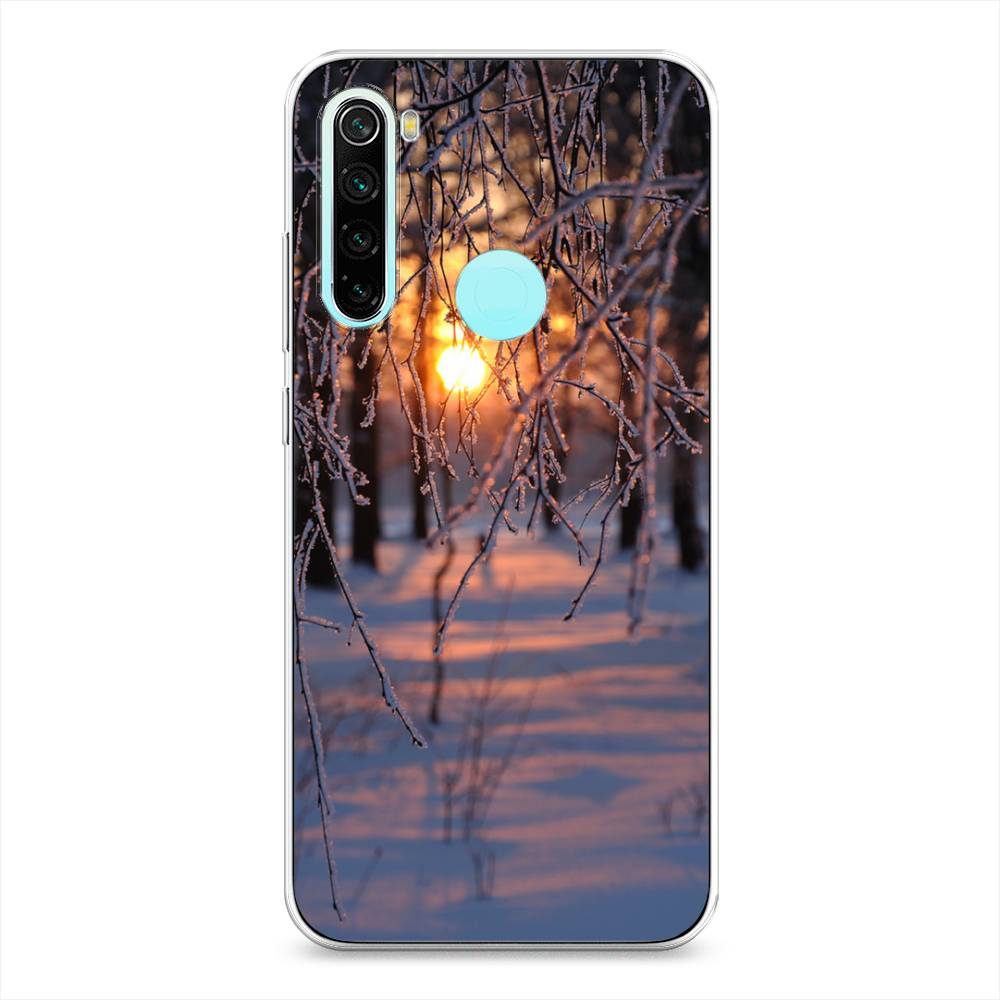 

Чехол на Xiaomi Redmi Note 8 "Зима 7", Оранжевый;розовый;черный, 36550-2