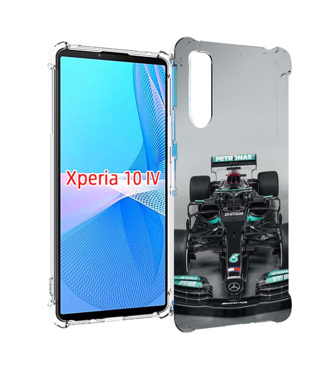 

Чехол MyPads формула 1 мерседес для Sony Xperia 10 IV (10-4), Прозрачный, Tocco