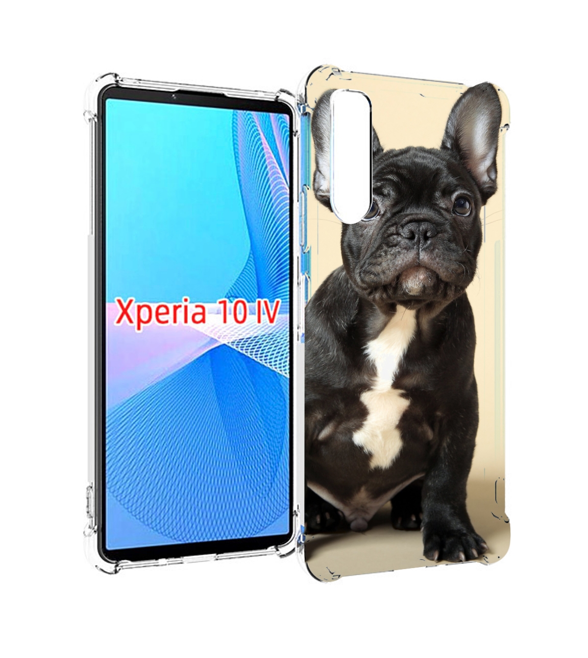 

Чехол MyPads французскии бульдог для Sony Xperia 10 IV (10-4), Прозрачный, Tocco
