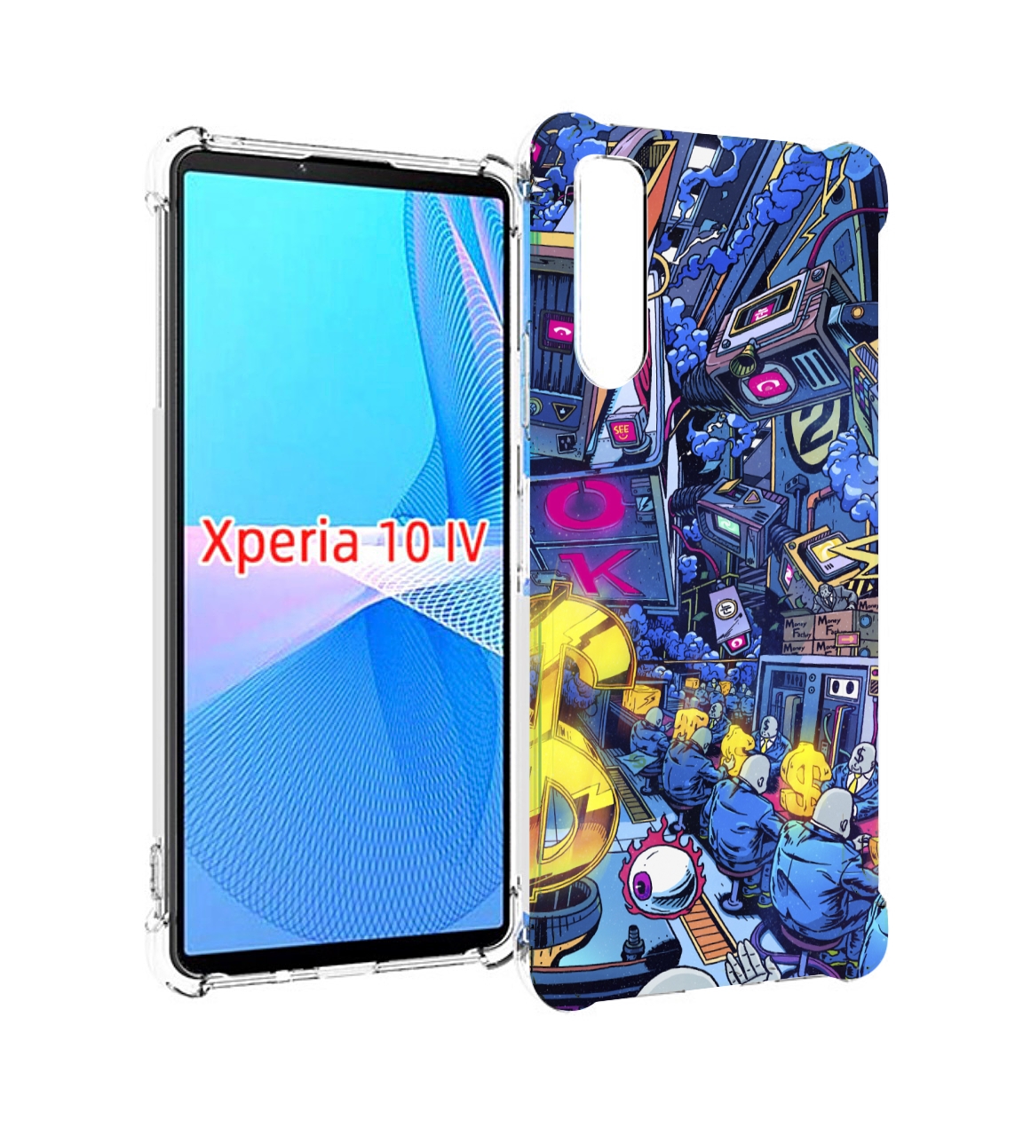 

Чехол MyPads футуристичная картинка для Sony Xperia 10 IV (10-4), Прозрачный, Tocco