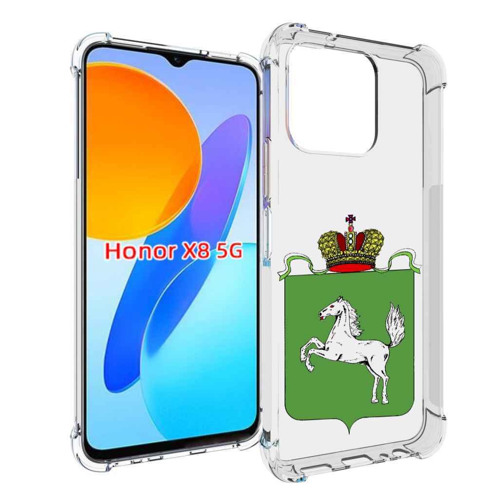 

Чехол MyPads герб томская область для Honor X8 5G, Прозрачный, Tocco