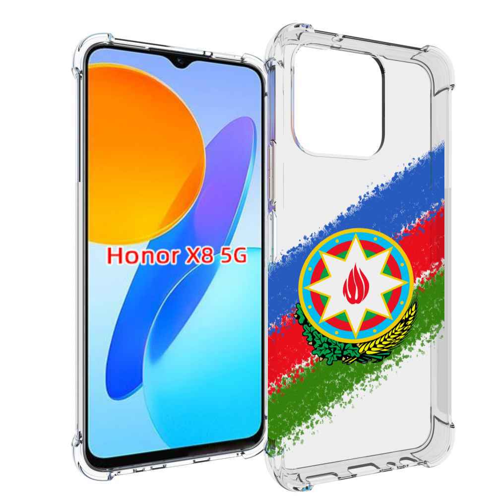 

Чехол MyPads герб флаг Азербайджана для Honor X8 5G, Прозрачный, Tocco