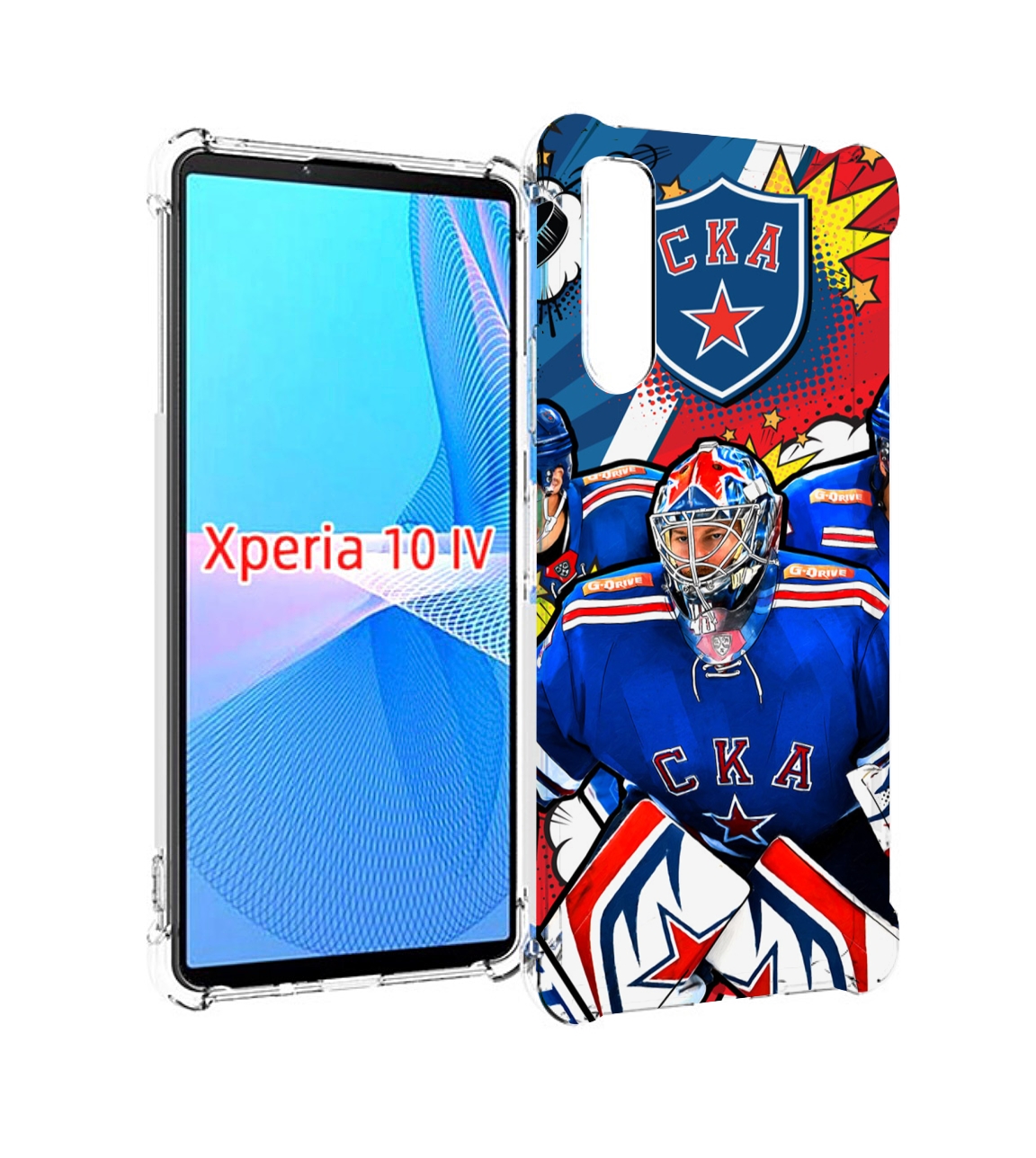 

Чехол MyPads хк ска спб мужской для Sony Xperia 10 IV (10-4), Прозрачный, Tocco