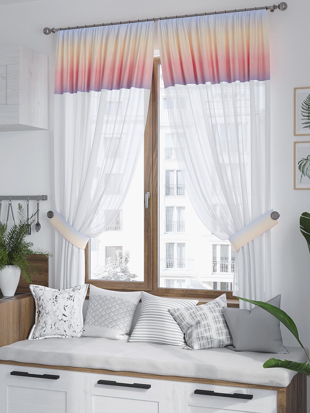 

Комплекты штор AT HOME Главирс высота 180 см, ширина 150 см, Белый, 529174