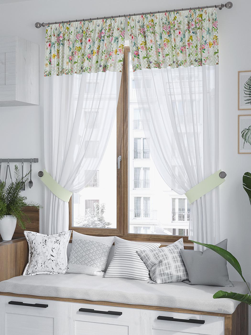 

Комплекты штор AT HOME Ренкемс высота 180 см, ширина 150 см, Белый, 529213