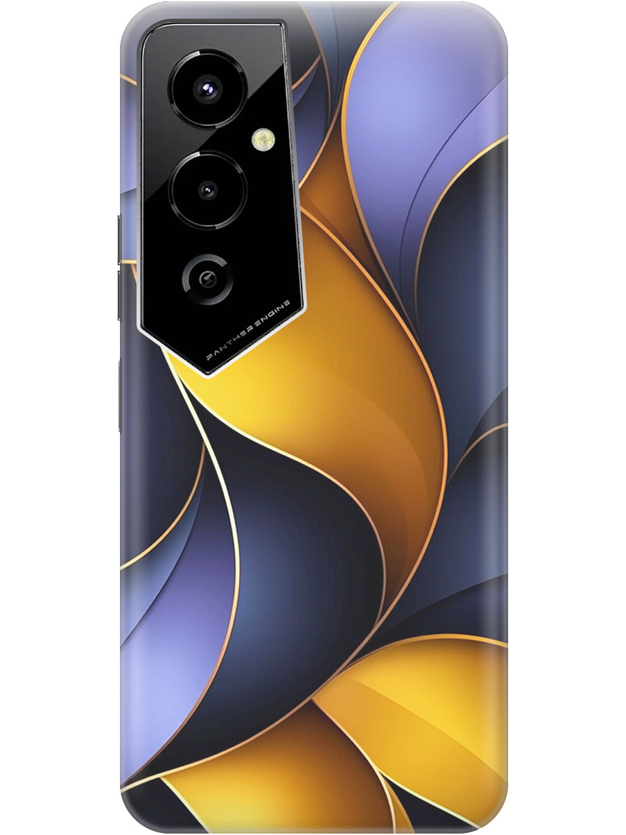 

Силиконовый чехол на Tecno Pova 4 Pro с принтом "Желто-сиреневые изгибы", Прозрачный;желтый;фиолетовый, 762091531