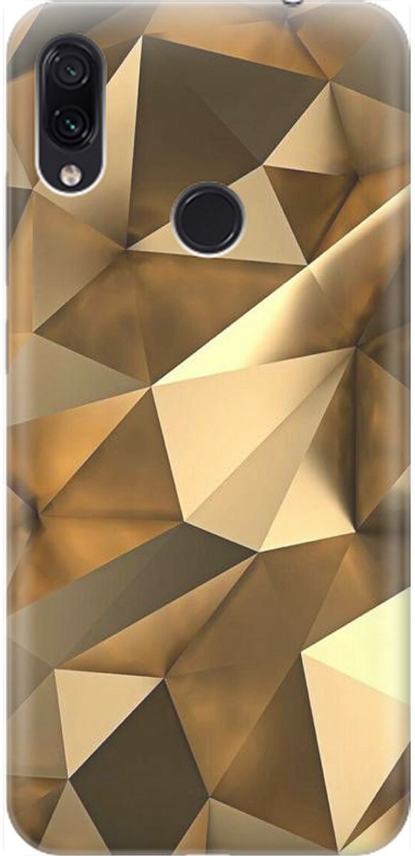 

Чехол на Xiaomi Redmi Note 7 "Бронзовые грани", Коричневый, 1620