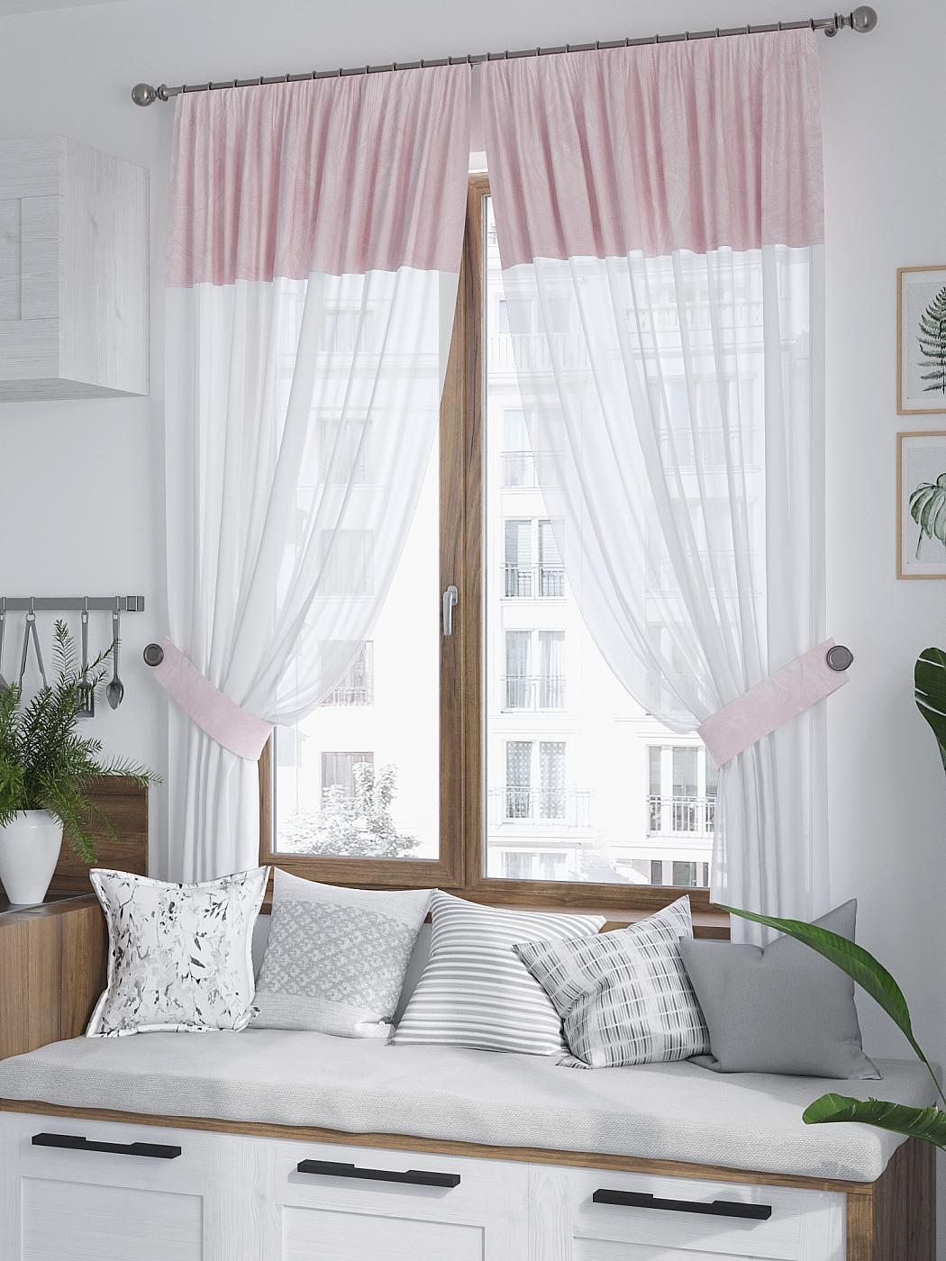 

Комплекты штор AT HOME Мирлирс высота 180 см, ширина 150 см, Белый, 529264