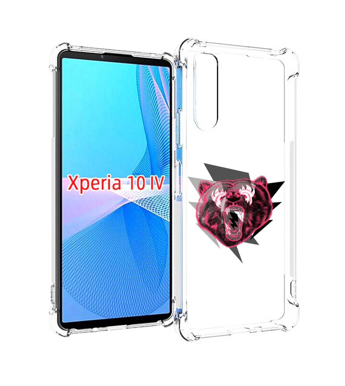 Чехол MyPads грозовой медведь для Sony Xperia 10 IV (10-4)