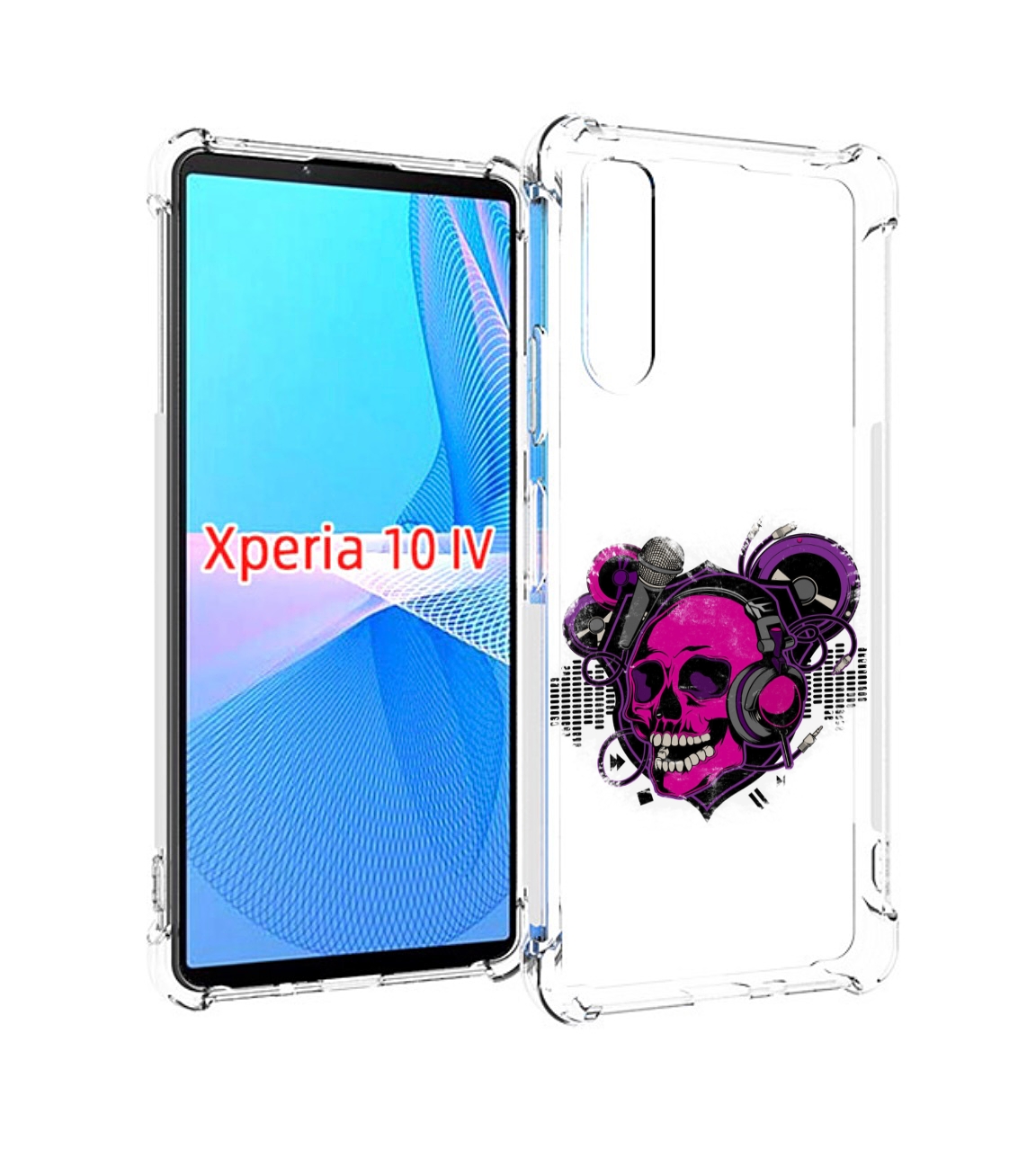 

Чехол MyPads череп 1 для Sony Xperia 10 IV (10-4), Прозрачный, Tocco