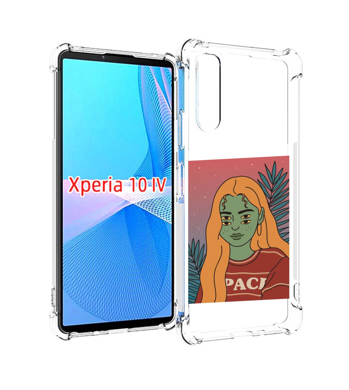 

Чехол MyPads четырехглазая девушка женский для Sony Xperia 10 IV (10-4), Прозрачный, Tocco
