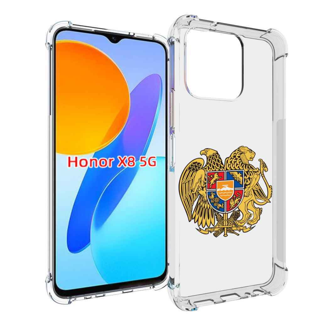 

Чехол MyPads герб-армении для Honor X8 5G, Прозрачный, Tocco