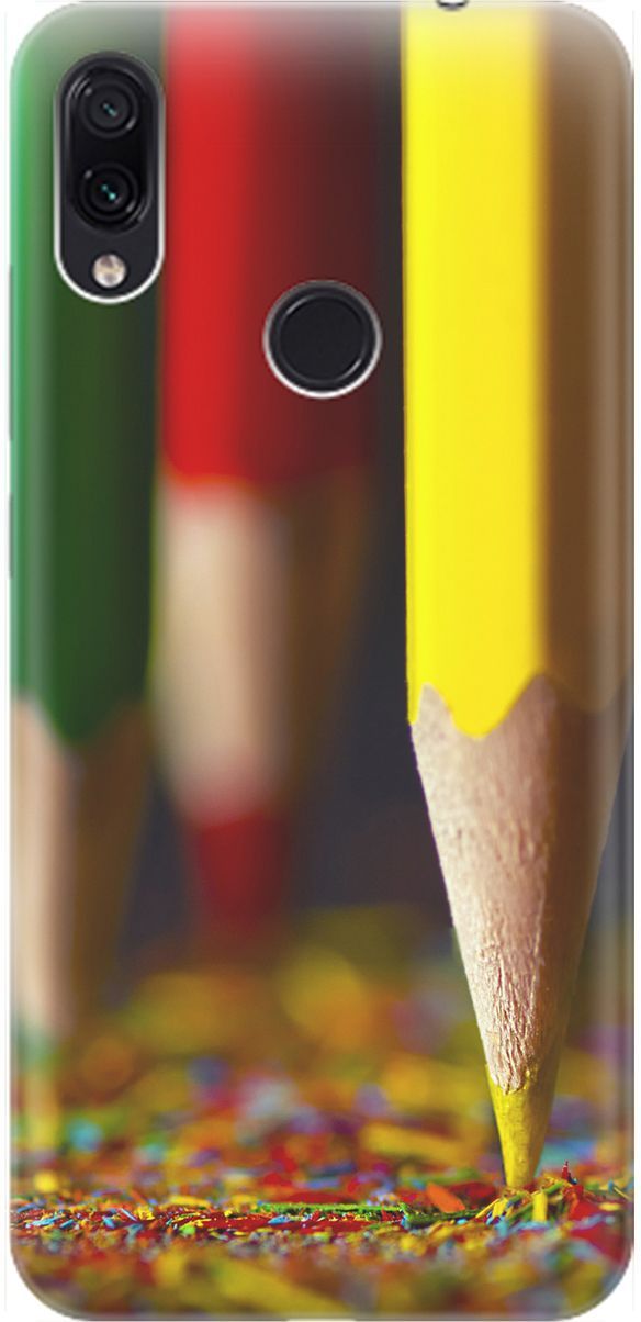 

Чехол на Xiaomi Redmi Note 7 "Три карандаша", Желтый;зеленый, 1620