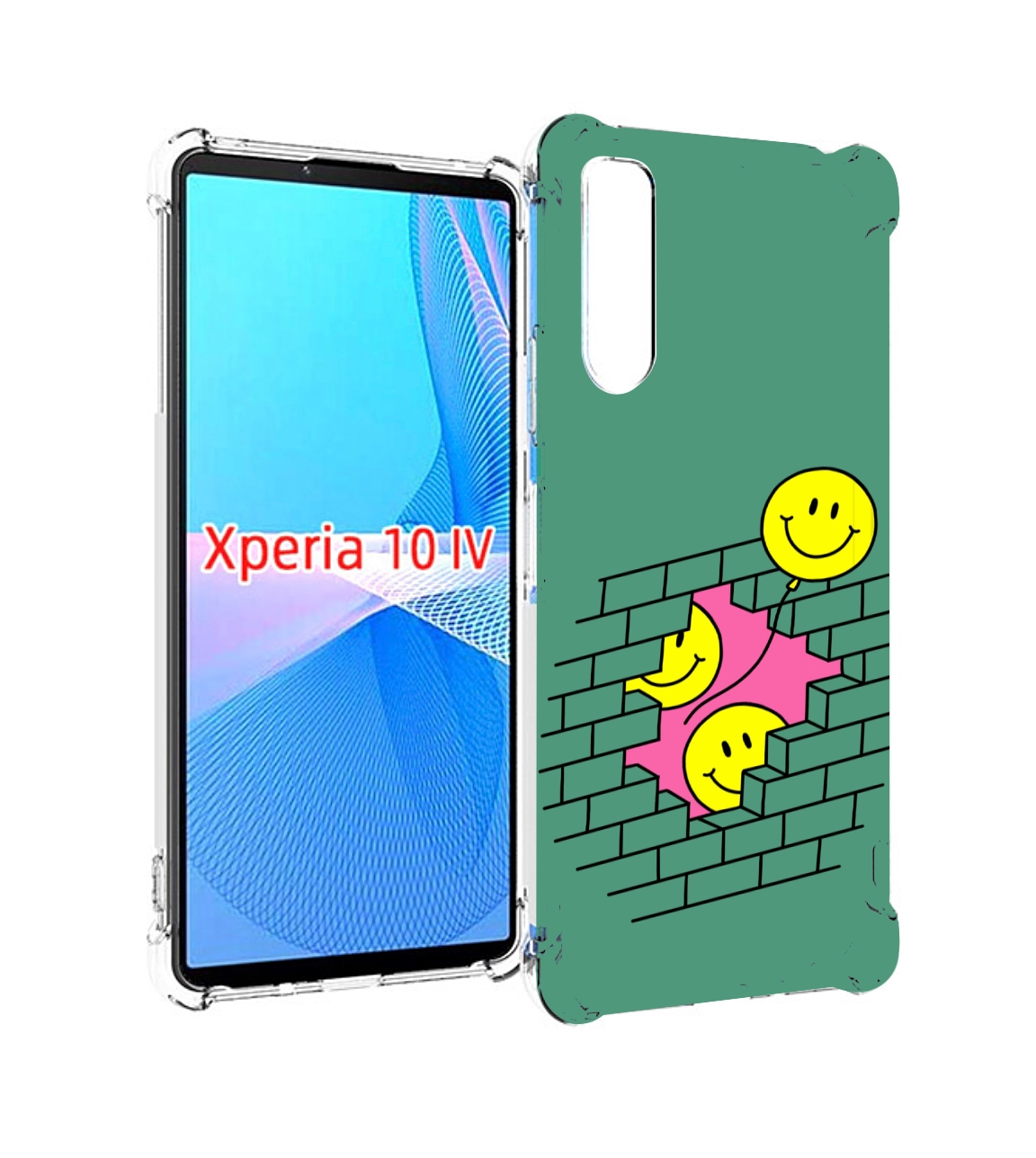

Чехол MyPads шарики в стене для Sony Xperia 10 IV (10-4), Прозрачный, Tocco