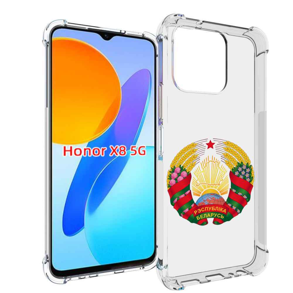

Чехол MyPads герб-беларуси для Honor X8 5G, Прозрачный, Tocco