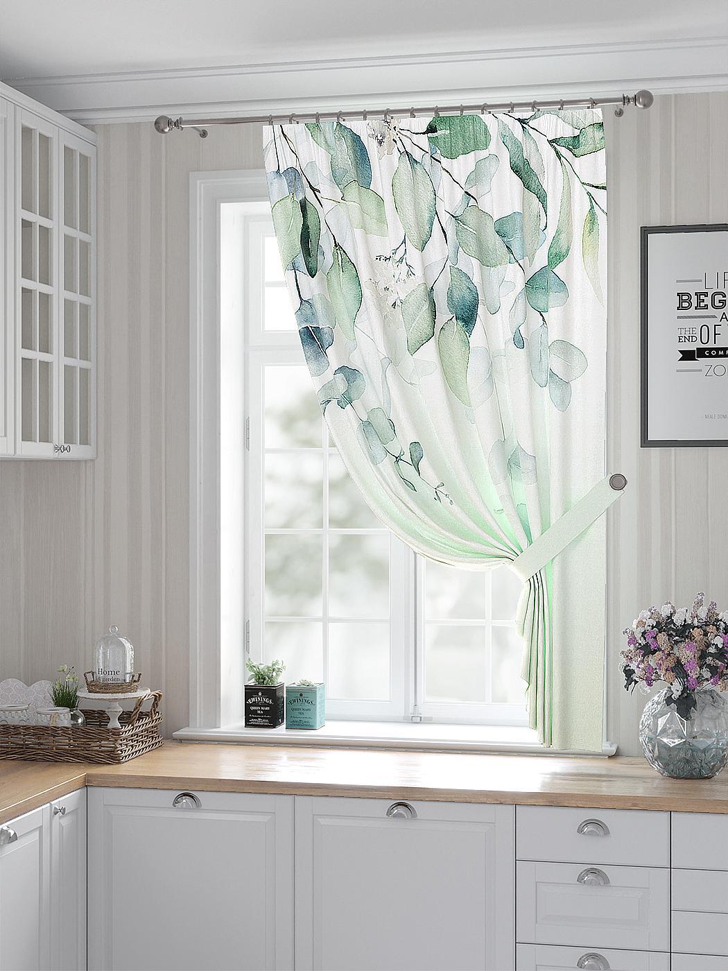 

Комплекты штор AT HOME Минтрис высота 180 см, ширина 150 см, Белый, 530250