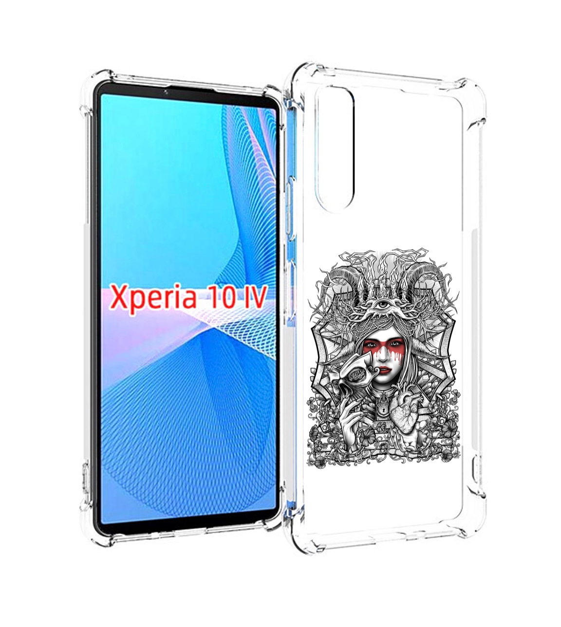 

Чехол MyPads грусная девушка для Sony Xperia 10 IV (10-4), Прозрачный, Tocco
