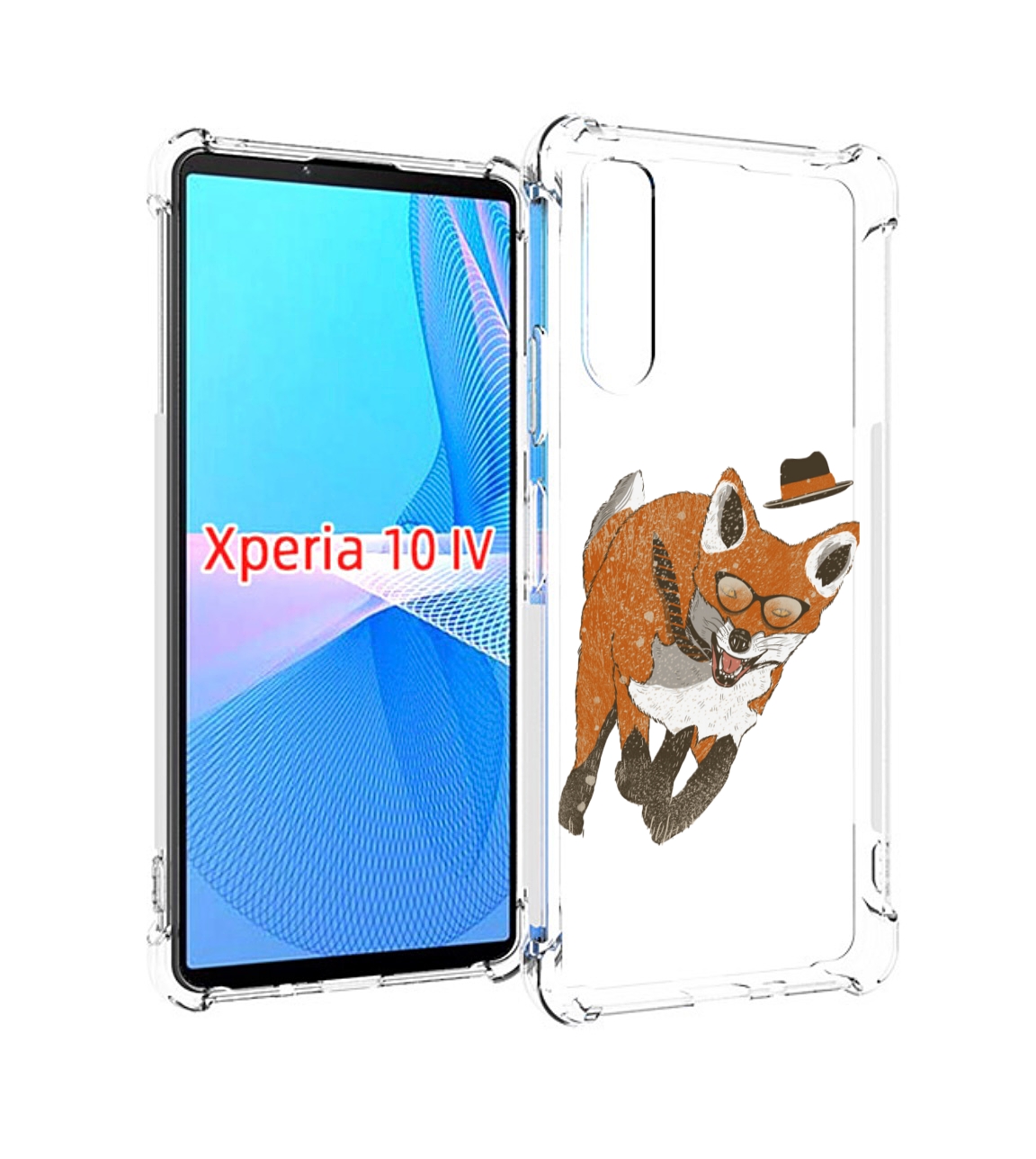 

Чехол MyPads шустрый лис для Sony Xperia 10 IV (10-4), Прозрачный, Tocco