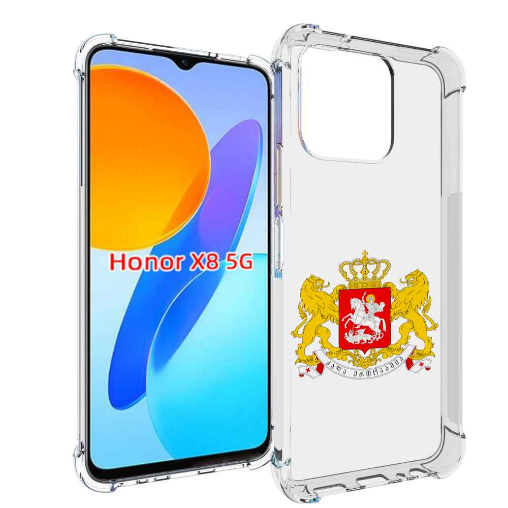 

Чехол MyPads герб-грузии для Honor X8 5G, Прозрачный, Tocco