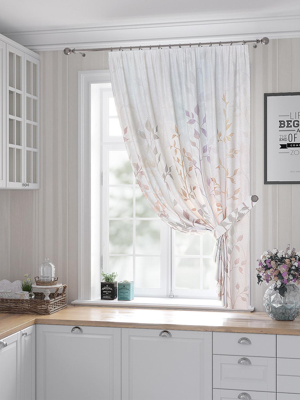 

Комплекты штор AT HOME Пилионс высота 180 см, ширина 150 см, Белый, 530362