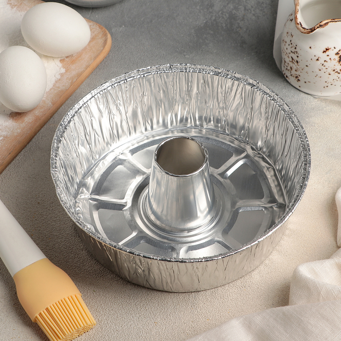 

Форма для выпекания из фольги, 19x6 см, (2шт.), Серебристый