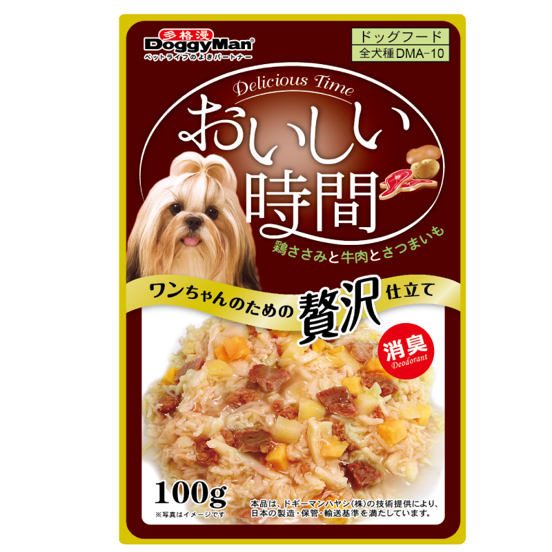 Влажный корм для собак DoggyMan Аппетитное рагу из японского телёнка с бататом, 100 г