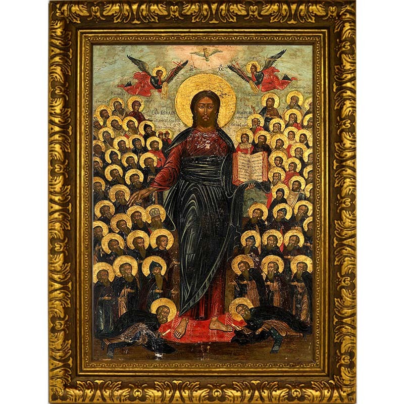 

Всемилостивый Спас. Икона Иисуса Христа на холсте.