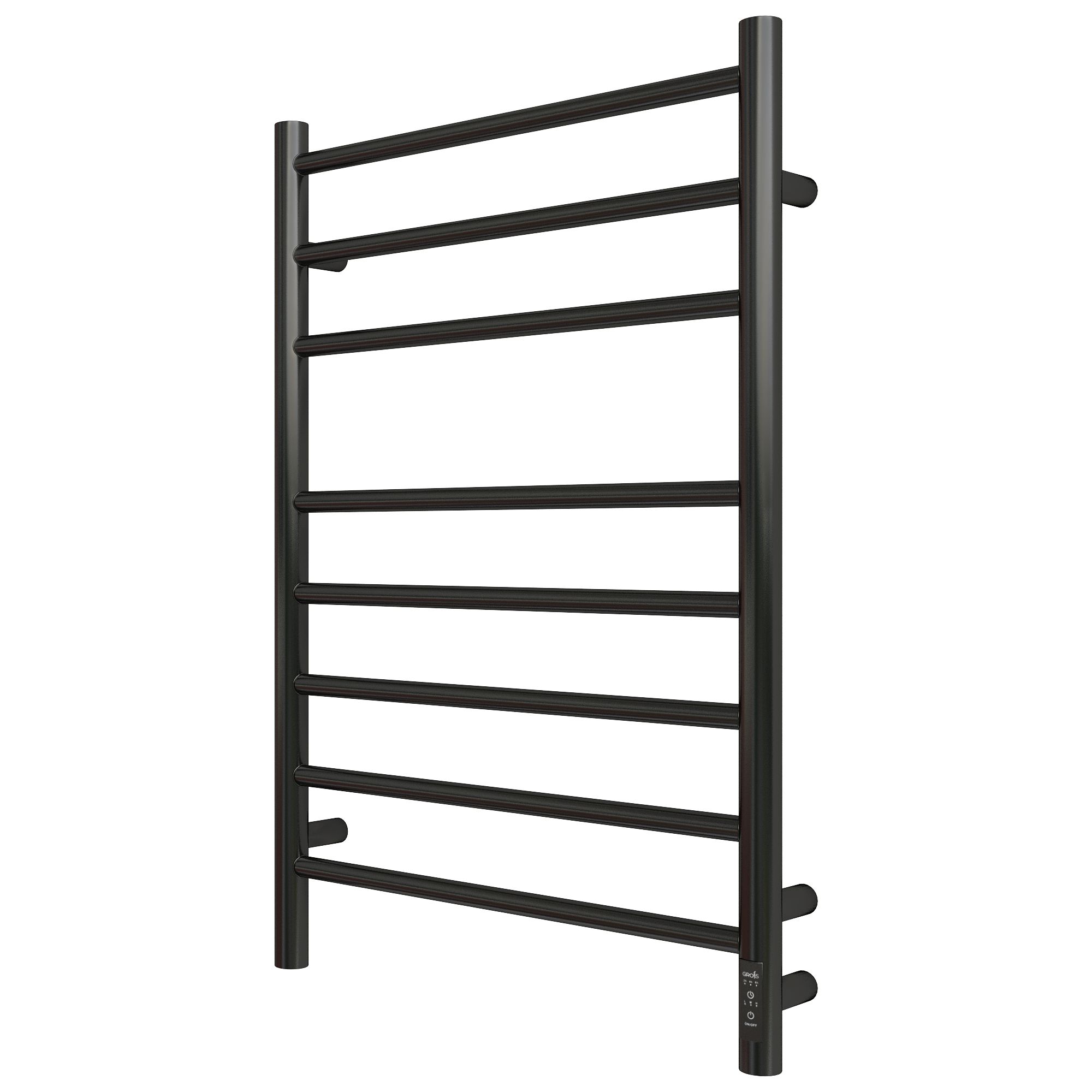 

Полотенцесушитель электрический Grois Laura GR132 50x80 П8 9005 R Ф32 черный матовый