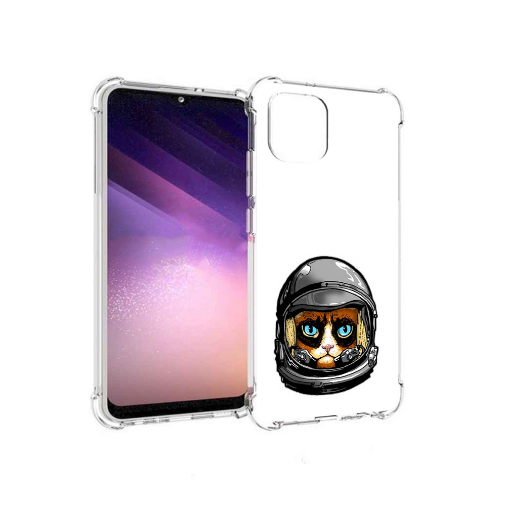 

Чехол MyPads Tocco для Samsung Galaxy A03 кот космонавт (PT226903.537.400), Прозрачный, Tocco