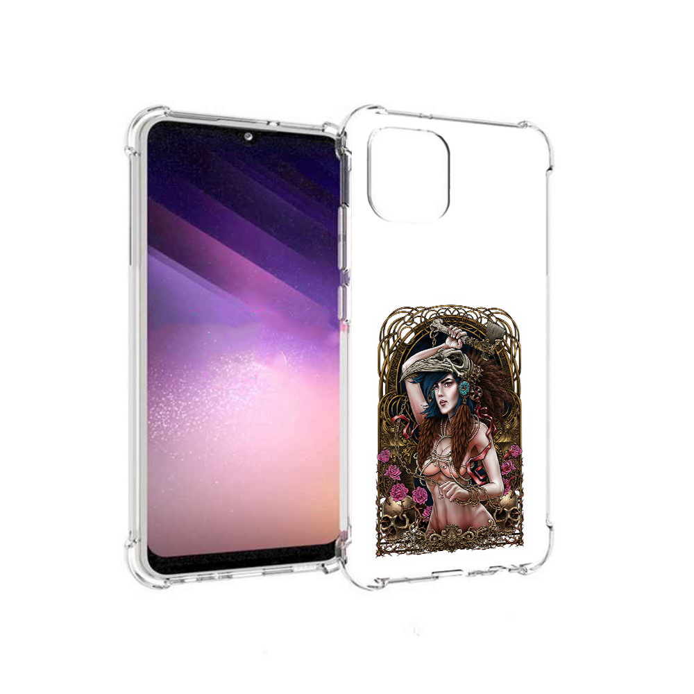 

Чехол MyPads Tocco для Samsung Galaxy A03 красивая девушка рисунок (PT226903.537.407), Прозрачный, Tocco