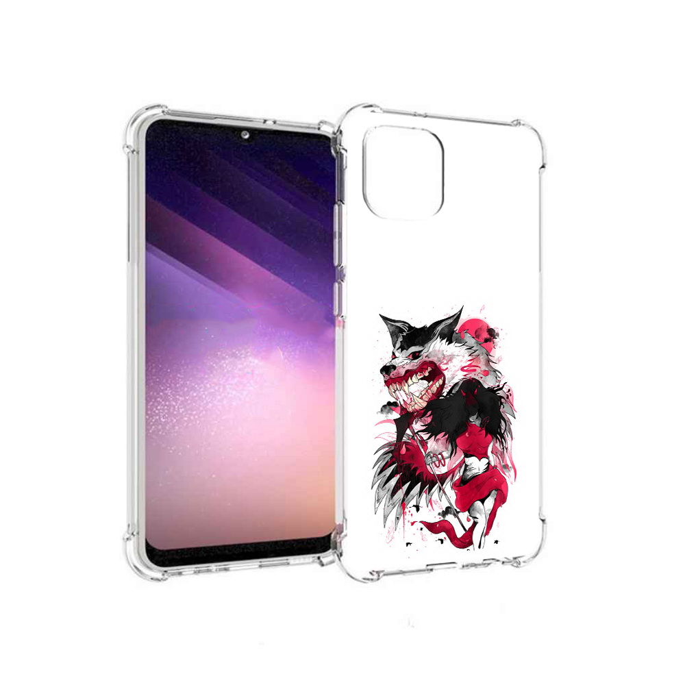

Чехол MyPads Tocco для Samsung Galaxy A03 красная шапочка (PT226903.537.410), Прозрачный, Tocco