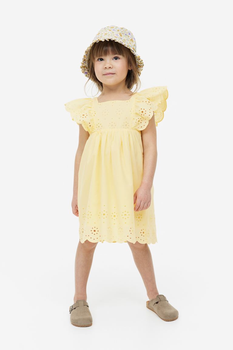 Платье детское H&M 1071109, цвет светло-желтый, размер 110 (доставка из-за рубежа)