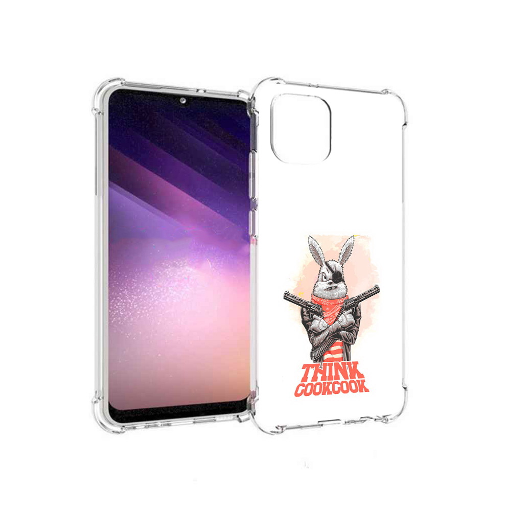 

Чехол MyPads Tocco для Samsung Galaxy A03 кролик пират (PT226903.537.419), Прозрачный, Tocco