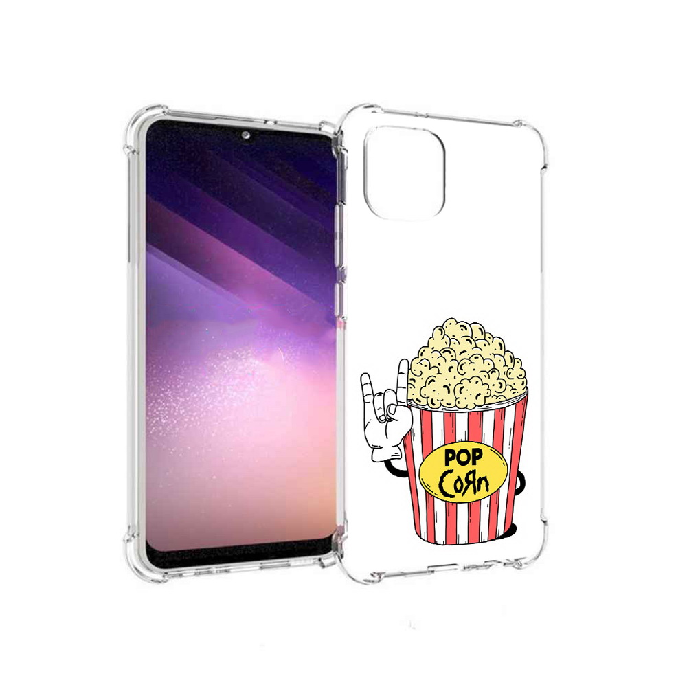 

Чехол MyPads Tocco для Samsung Galaxy A03 крутой попкорн (PT226903.537.427), Прозрачный, Tocco