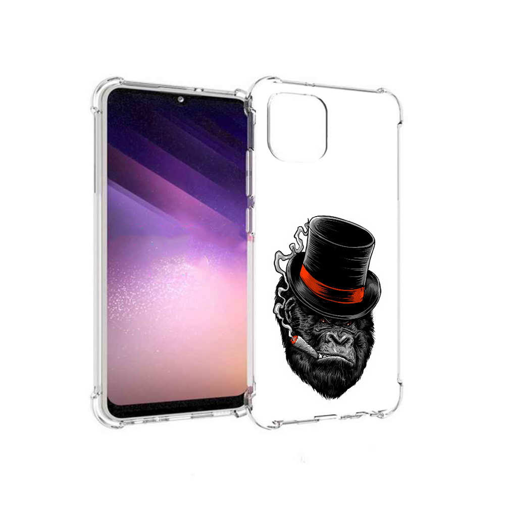 

Чехол MyPads Tocco для Samsung Galaxy A03 дизайнерская горилла (PT226903.537.431), Прозрачный, Tocco