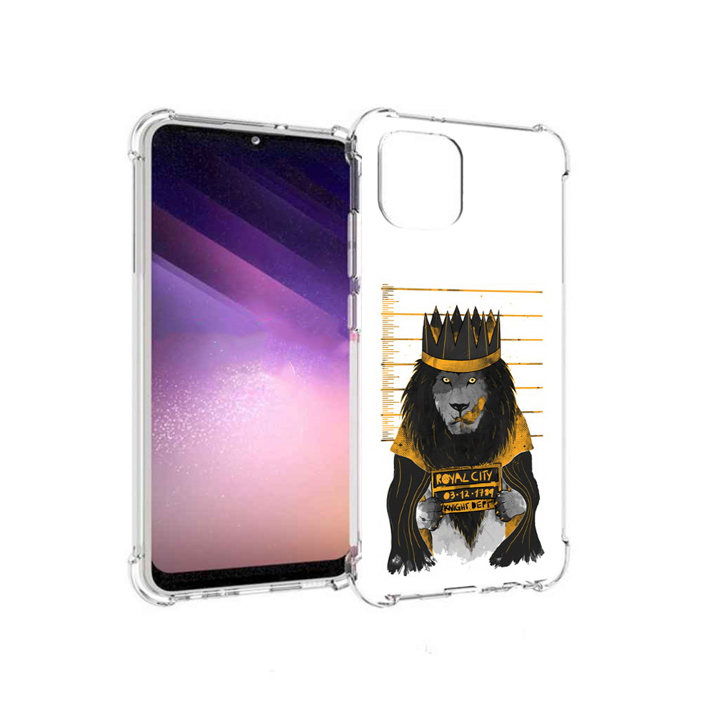 

Чехол MyPads Tocco для Samsung Galaxy A03 лев в законе (PT226903.537.435), Прозрачный, Tocco