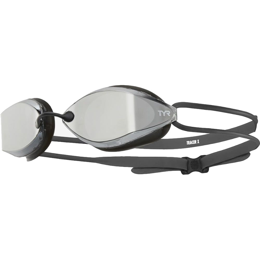 фото Очки для плавания tyr tracer-x racing mirrored, цвет 043 (silver/black)