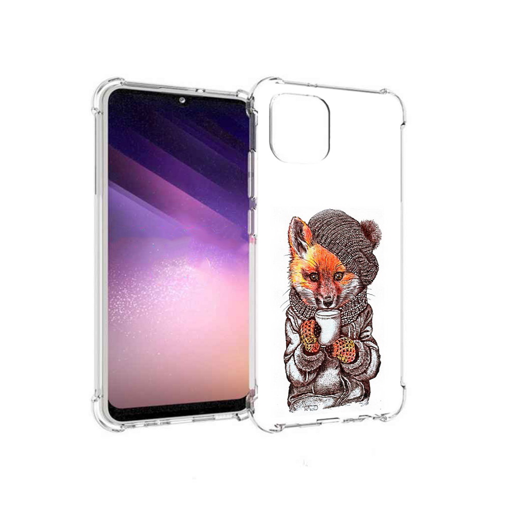 

Чехол MyPads Tocco для Samsung Galaxy A03 лиса в шапке (PT226903.537.437), Tocco