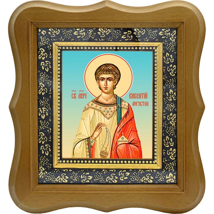 

Викентий Августопольский (Сарагосский), Валенсийский мученик, диакон. Икона на холсте.
