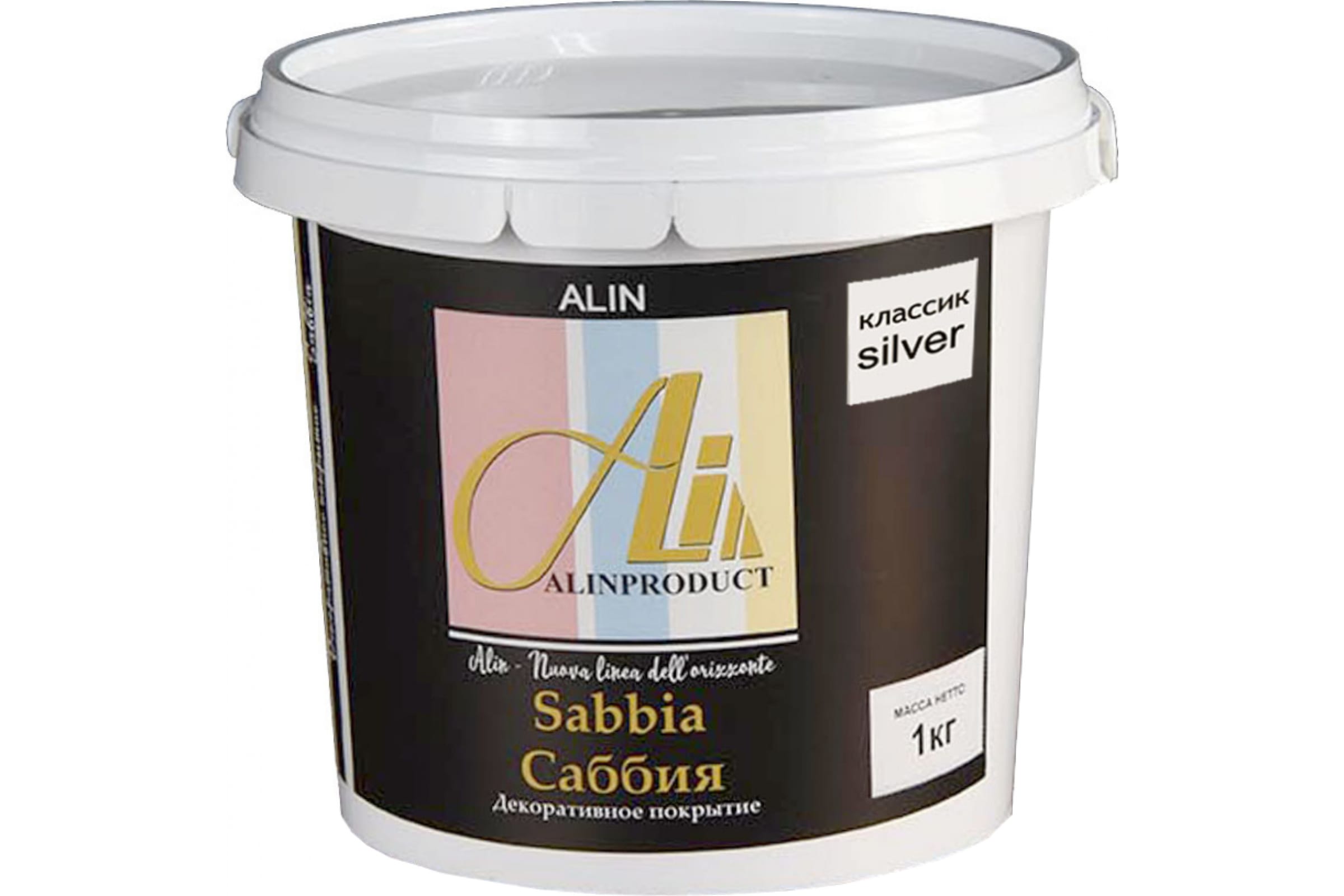 

Alinproduct Декоративное покрытие Саббия классик Sabbia classik silver 0001