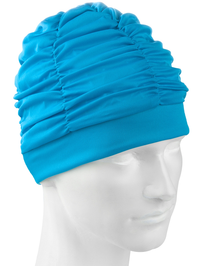 фото Объемная шапочка для плавания mad wave lux shower, цвет бирюзовый (16w) madwave