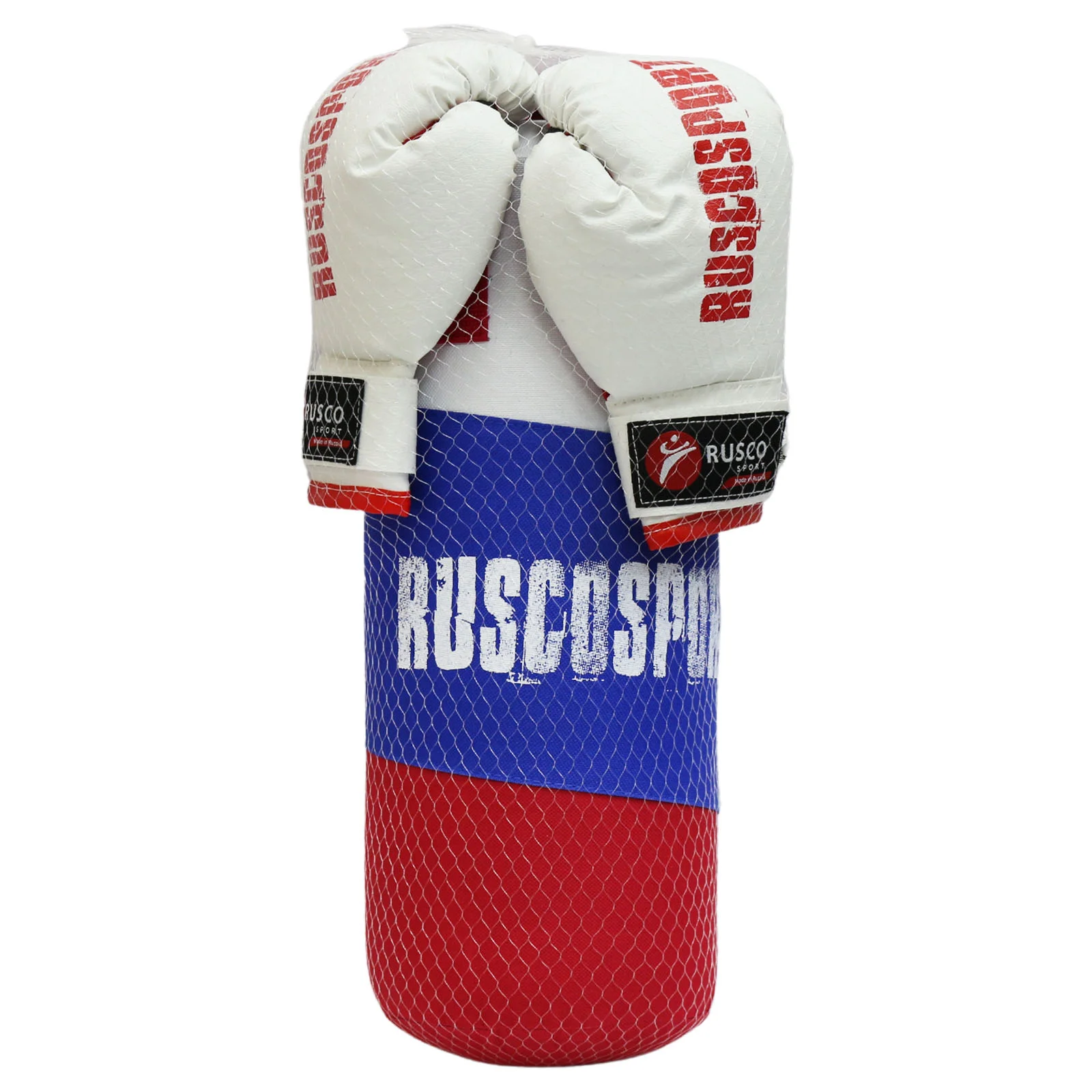 Набор бокс. начинающ. RUSCO SPORT, к/з ТРИКОЛОР 1/5 (4oz) (красный)