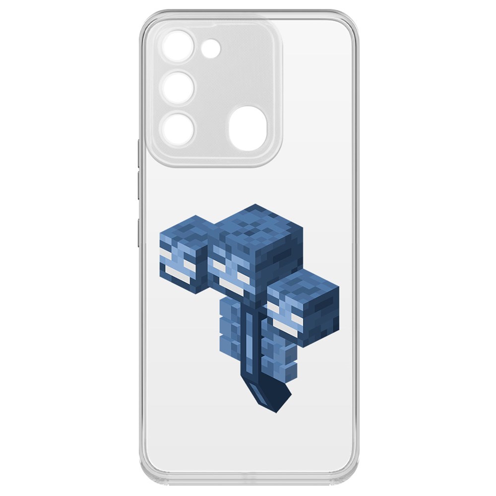 

Чехол-накладка Minecraft-Иссушитель для TECNO Spark Go 2022, Прозрачный