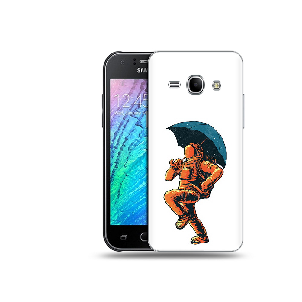

Чехол MyPads Tocco для Samsung Galaxy J1 шагающий космонавт с зонтом (PT12095.602.695), Прозрачный, Tocco